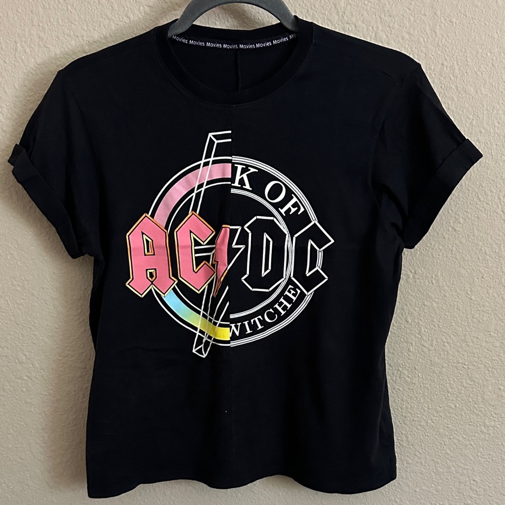 AC/DC Black Graphic T-Shirt